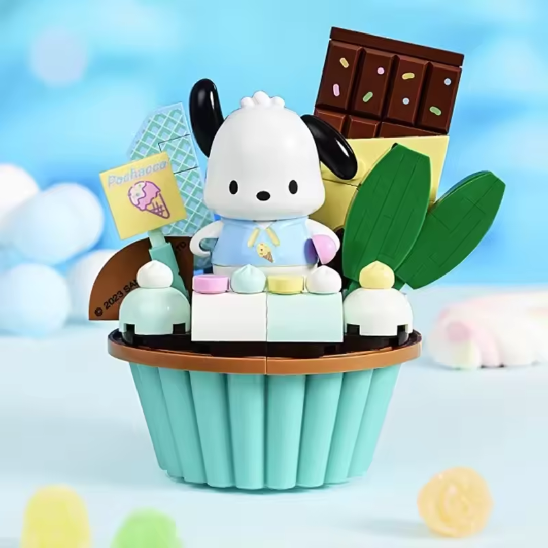 Pochacco Cupcake Building Blocks
